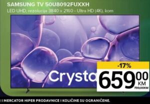 Samsung TV 50U8092FUXXH 50"