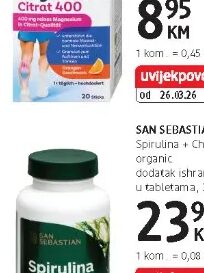 SAN SEBASTIAN Spirulina + Chlorella 300 kom