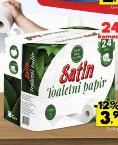 Satin toaletni papir 24 kom, Robot