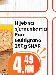 SCHAR Hljeb sa sjemenkama Pan Multigrano 250 g, Fortuna