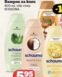 Schauma Šampon za kosu 400 ml, Crvena jabuka