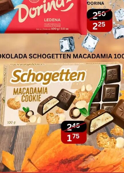 Schogetten čokolada Macadamia Cookie 100 g