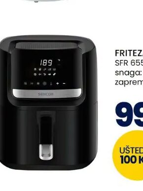 Sencor friteza SFR 6550BK 6,5 l