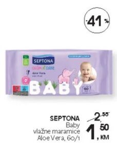 SEPTONA Baby vlažne maramice 60/1, CM