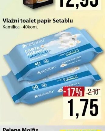 Setablu Vlažni toalet papir Kamilica 40 kom