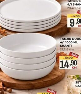 SHANTI Tanjir duboki 4/1 1000 ml 22,3x5 cm 4/1, Belamionix