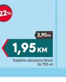 Sir Sredstvo abrazivno limun 735 ml, Mega diskont