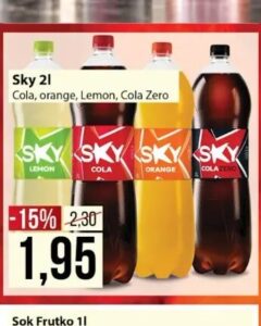 Sky Cola Orange Lemon 2 l, Penny