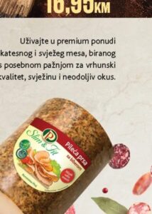 Slim & Fit pileća prsa sa biberom 1kg, Konzum i Mercator