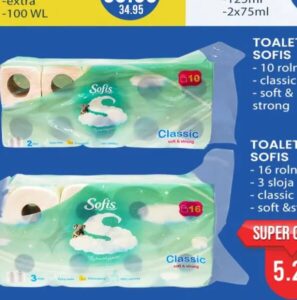 Sofis toaletni papir Classic 16 rolna, FIS