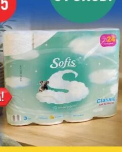 Sofis toaletni papir classic 24 rolna, FIS