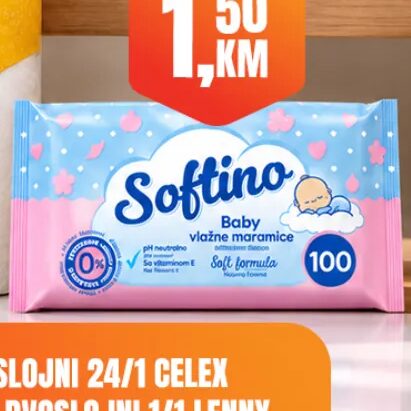 Softino vlažne maramice Baby 100 kom