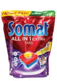 Somat All In 1 Extra tablete za mašinsko pranje suđa 140 kom, dm