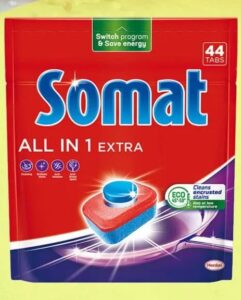 Somat kapsule za strojno pranje posuđa All in One extra 44 kom, FIS