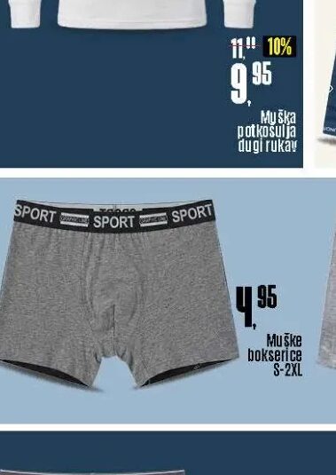 Sport muške bokserice S-2XL 1 kom