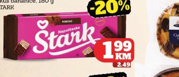Štark Napolitanke kakao preliv 180 g