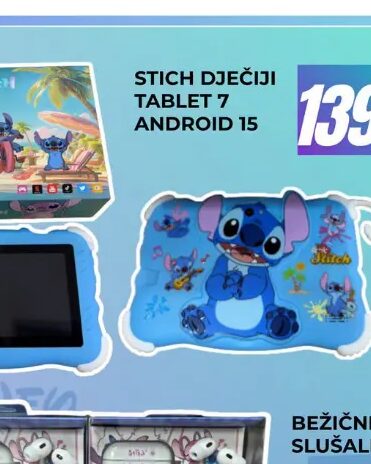 STICH DJEČIJI TABLET 7 ANDROID 15 1 kom