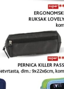 STREET pernica killer pass četvrtasta, dim.: 9x22x6cm kom, Konzum i Mercator