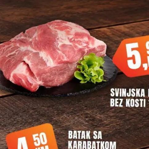 SVINJSKA PLEĆKA BEZ KOSTI 1KG 1 kg