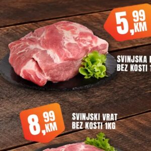 SVINJSKA PLEĆKA BEZ KOSTI 1KG kg, Fortuna