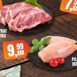 Svinjski vrat bez kosti 1kg, Fortuna