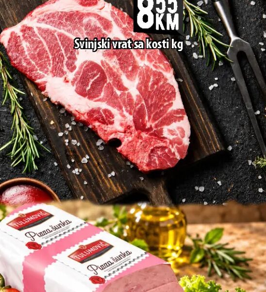 Svinjski vrat sa kosti kg