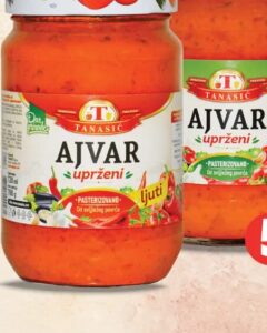 Tanasić Ajvar uprženi 720 ml, Crvena jabuka