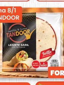 Tandoor tortilja pšenična 8 kom, Fortuna