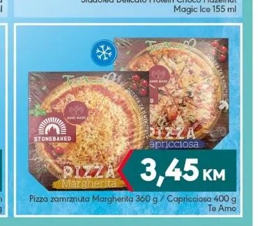 Te Amo Pizza zamrznuta Margherita / Capricciosa 360 g