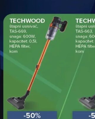 Techwood štapni usisivač TAS-669 0.5 l