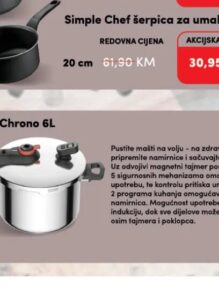 Tefal Ekpres lonac Secure Chrono 6 l, Konzum i Mercator