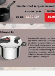 Tefal Ekspres lonac Secure Chrono 6L P2590701 6 l, Konzum i Mercator