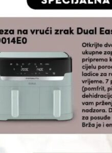 Tefal friteza na vrući zrak Dual Easy Fry EY9014E0, Konzum i Mercator