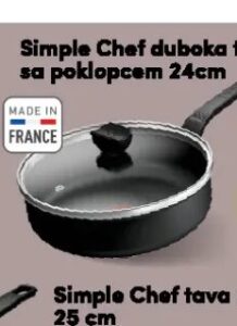 Tefal Simple Chef duboka tava sa poklopcem 24 cm 24 cm, Konzum i Mercator