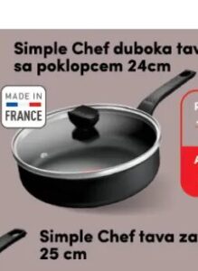 Tefal Simple Chef duboka tava sa poklopcem 24 cm, Konzum i Mercator
