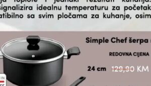 Tefal Simple Chef šerpa sa poklopcem 24 cm 24 cm, Konzum i Mercator