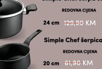 Tefal Simple Chef šerpica za umake 20 cm