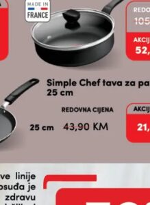 Tefal Simple Chef tava za palačinke 25 cm, Konzum i Mercator