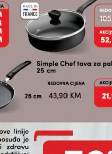 Tefal Simple Chef tava za palačinke 25 cm 25 cm, Konzum i Mercator