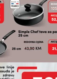 Tefal Simple Chef tava za palačinke 25 cm 25 cm, Konzum i Mercator