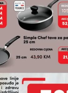 Tefal Simple Chef tava za palačinke 25 cm, Konzum i Mercator