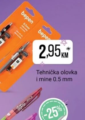 Tehnička olovka i mine 0.5 mm