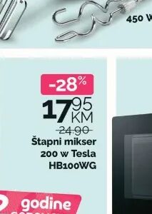 Tesla Štapni mikser HB100WG 200 W, Bingo