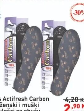 Tips Actifresh Carbon ulošci za obuću 1 par