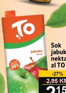 To Sok jabuka nektar 2 l
