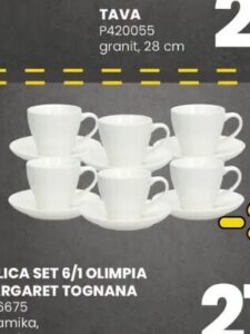 TOGNANA ŠALICA SET OLIMPIA MARGARET 6/1, 200 ml, FIS