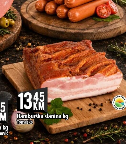 Tomesko hamburška slanina kg
