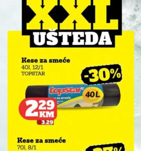 TOPSTAR Kese za smeće 40 l, Tropic