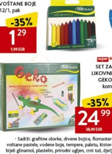 TOZ Penkala SET ZA LIKOVNI GEKO kom, Konzum i Mercator