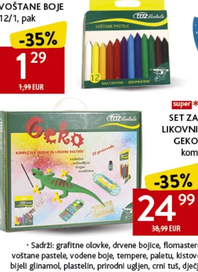 TOZ Penkala SET ZA LIKOVNI GEKO kom